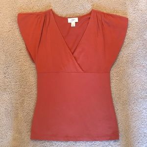 Ann Taylor Burnt Orange Top - Size XS